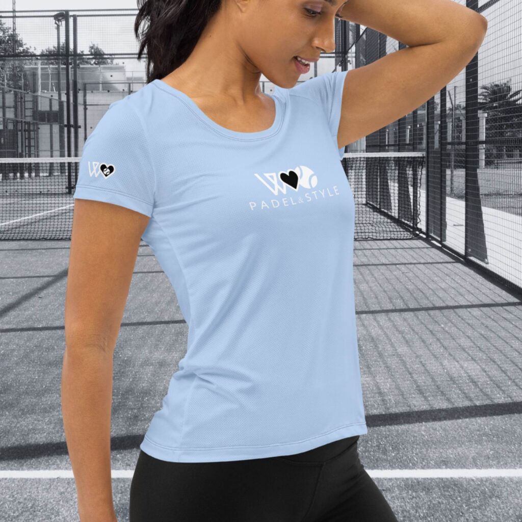 CAMISETA PÁDEL CELESTE - Imagen 3