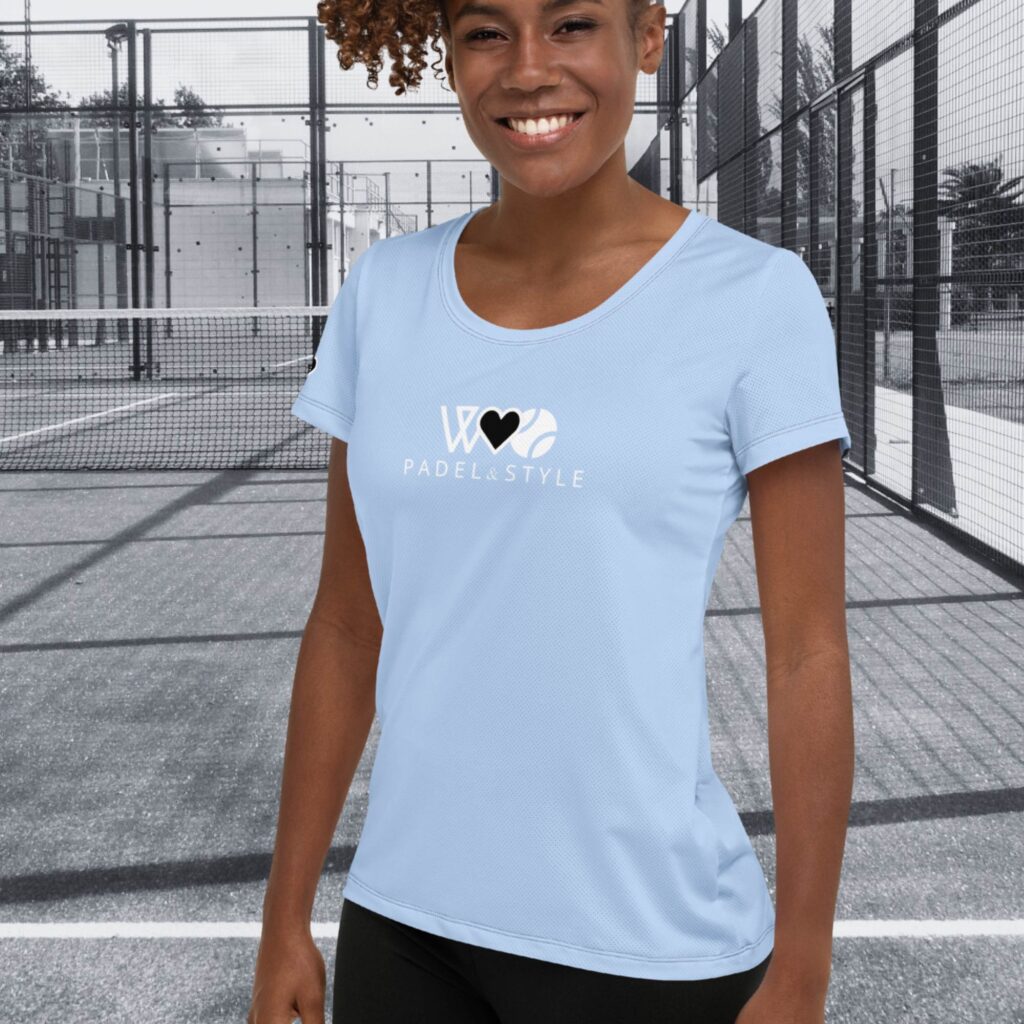 CAMISETA PÁDEL CELESTE - Imagen 4