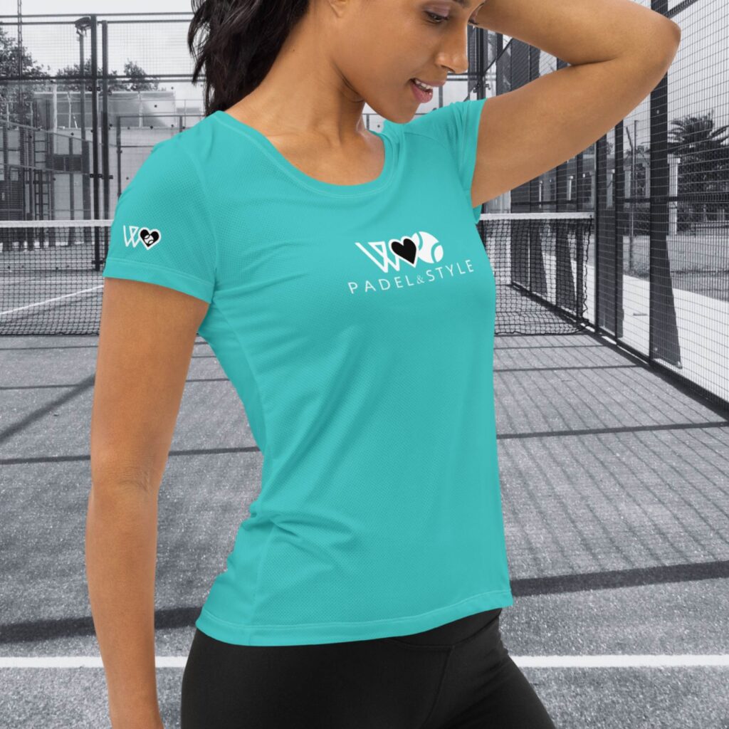 CAMISETA PÁDEL TURQUESA - Imagen 3