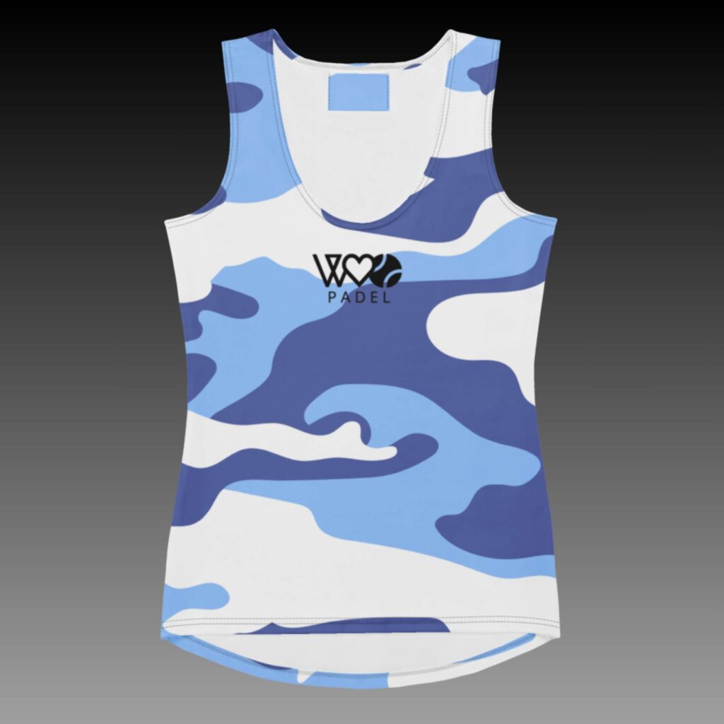 CAMISETA S/MANGAS AZUL