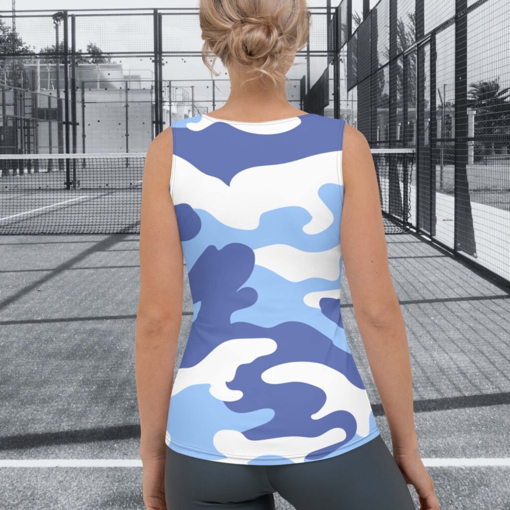 CAMISETA S/MANGAS AZUL - Imagen 5