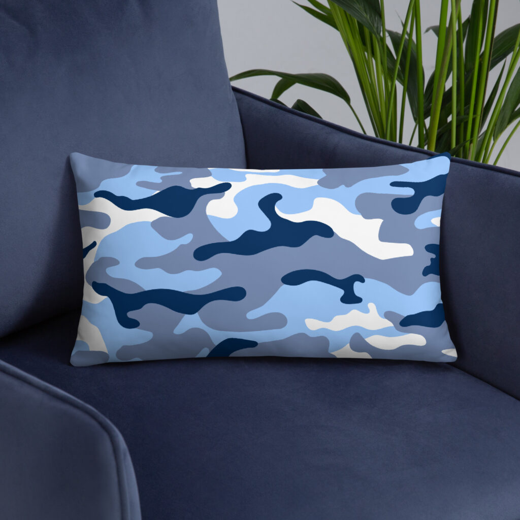 COJÍN ESTAMPADO AZUL - Imagen 7