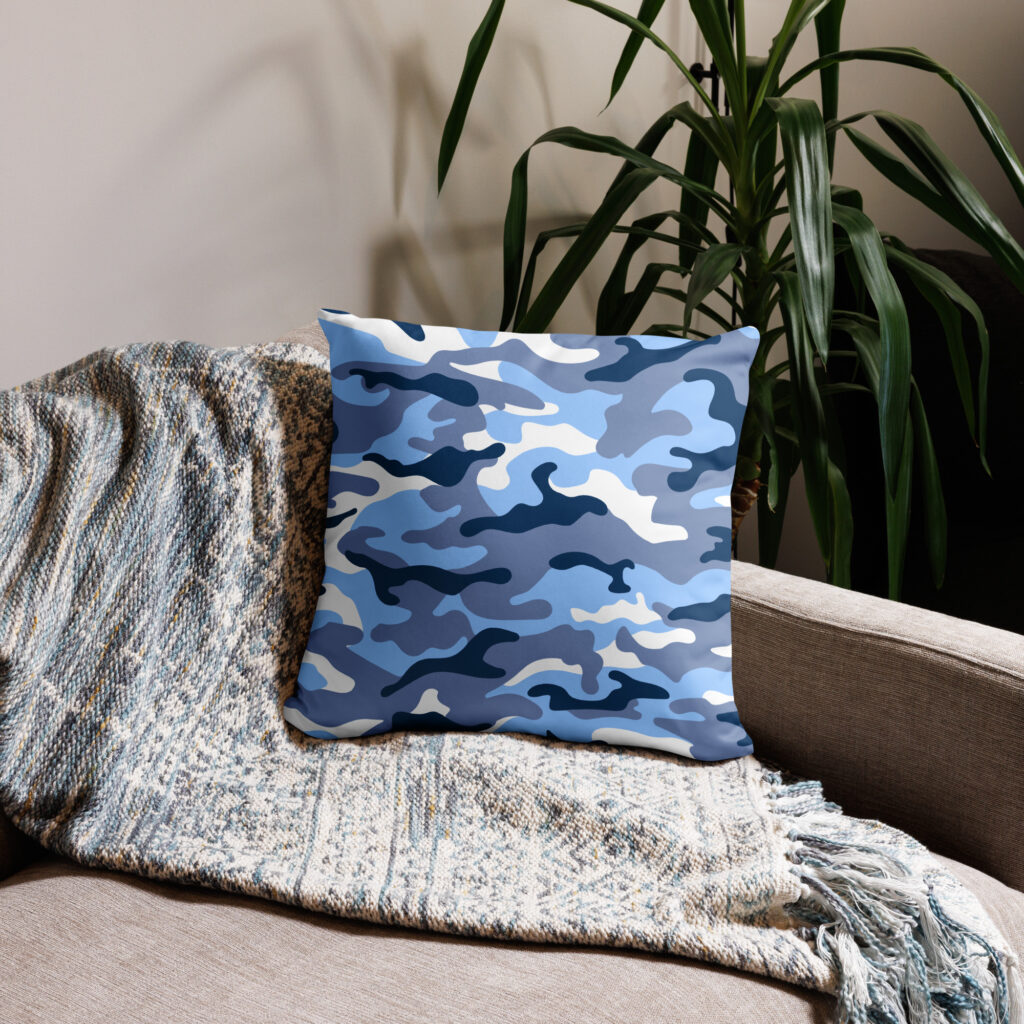 COJÍN ESTAMPADO AZUL - Imagen 3