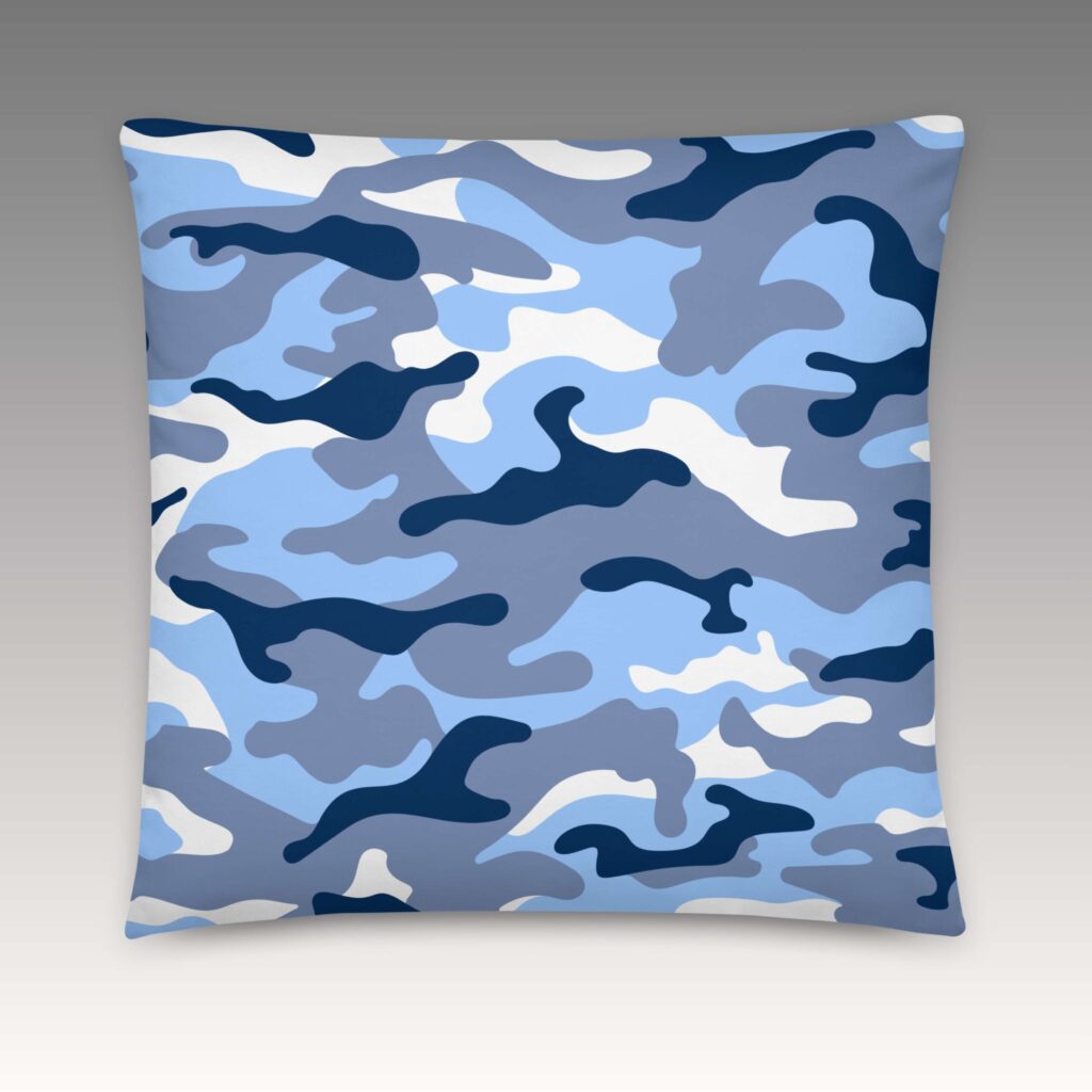 COJÍN ESTAMPADO AZUL - Imagen 4