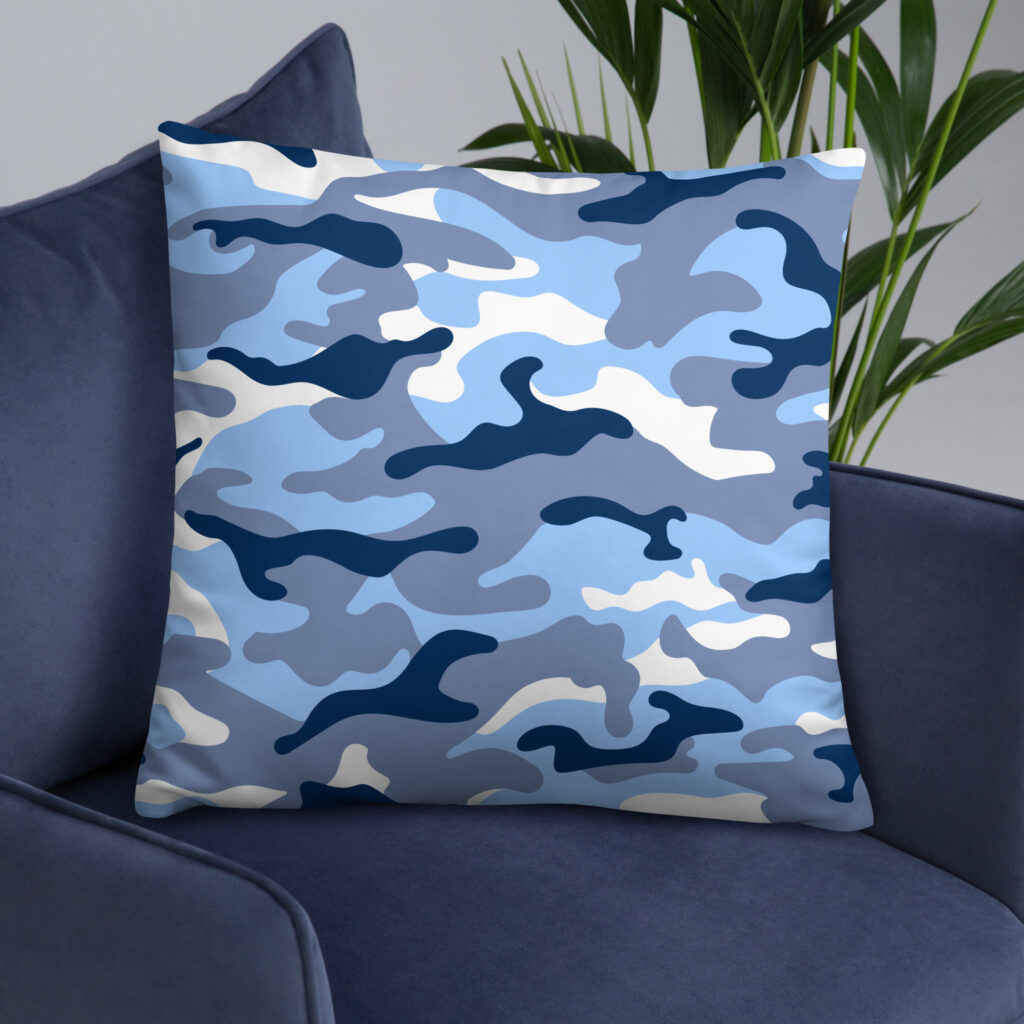 COJÍN ESTAMPADO AZUL - Imagen 5