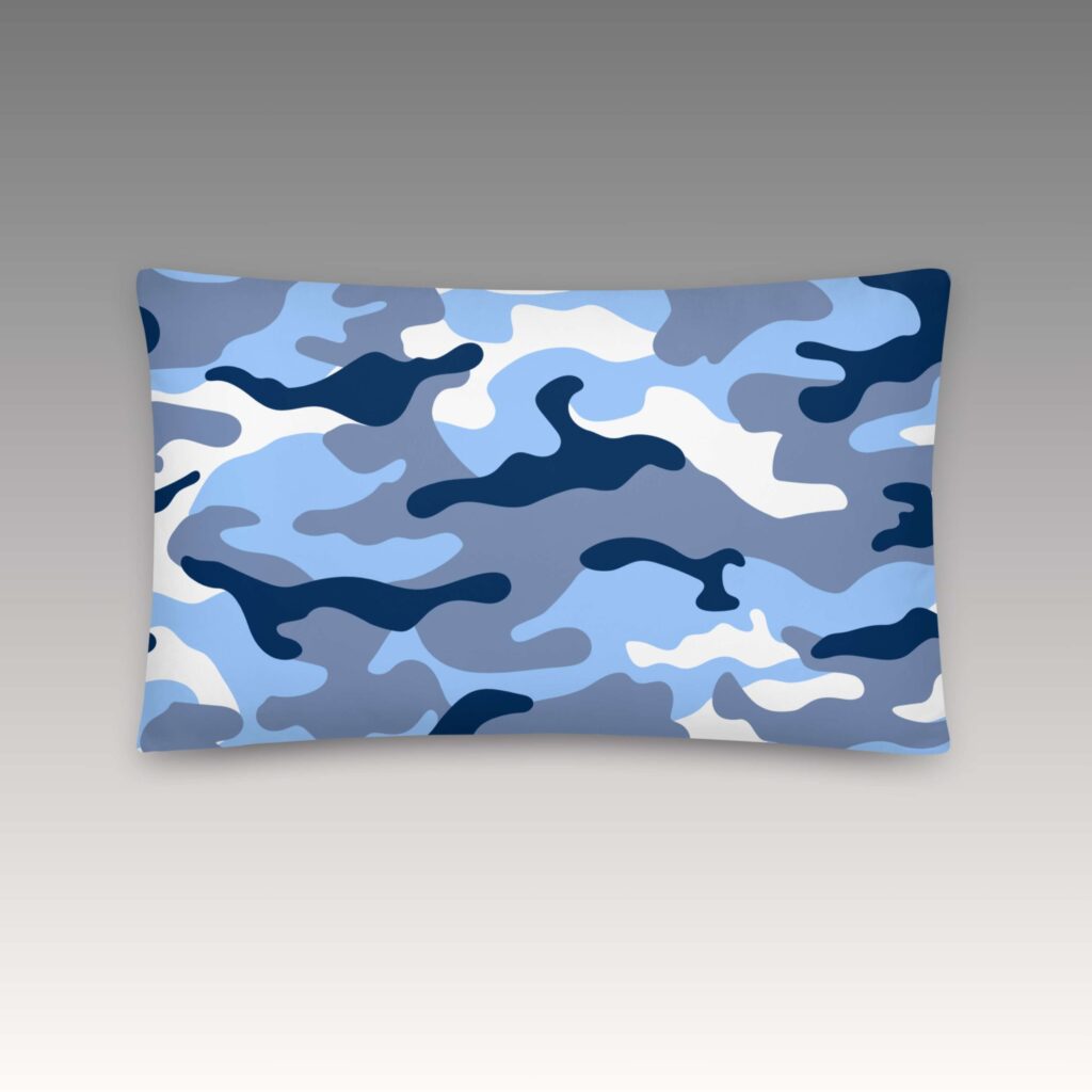 COJÍN ESTAMPADO AZUL - Imagen 6
