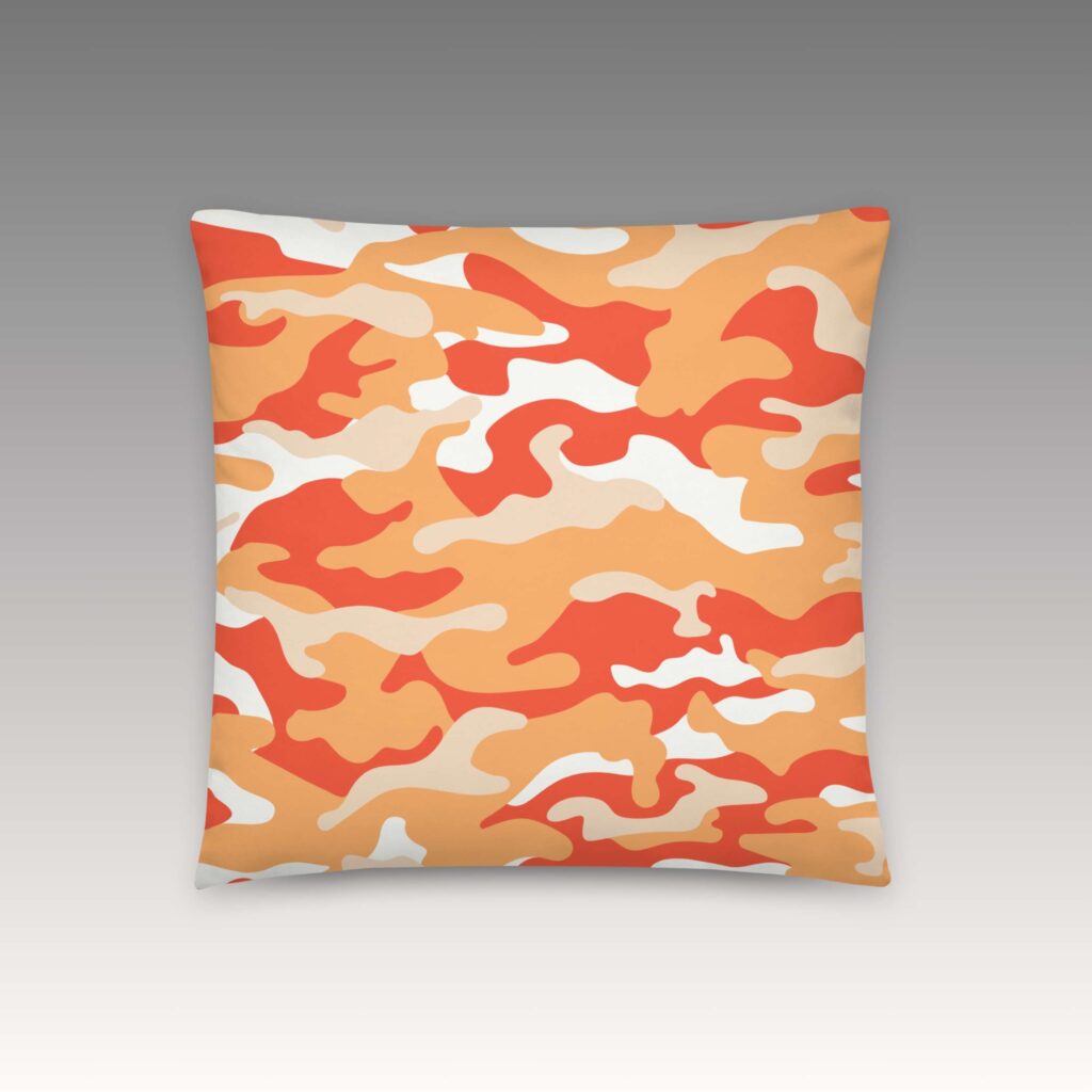 COJÍN ESTAMPADO NARANJA