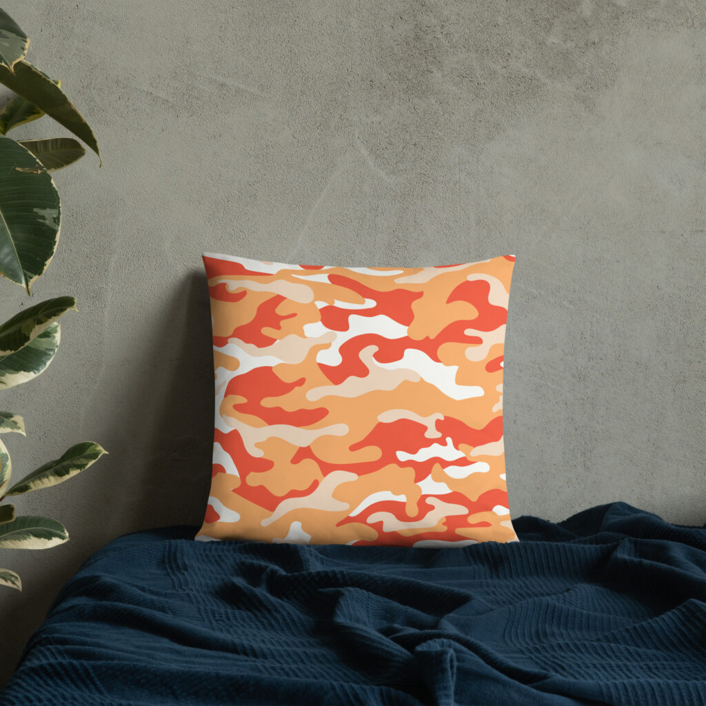 COJÍN ESTAMPADO NARANJA - Imagen 2