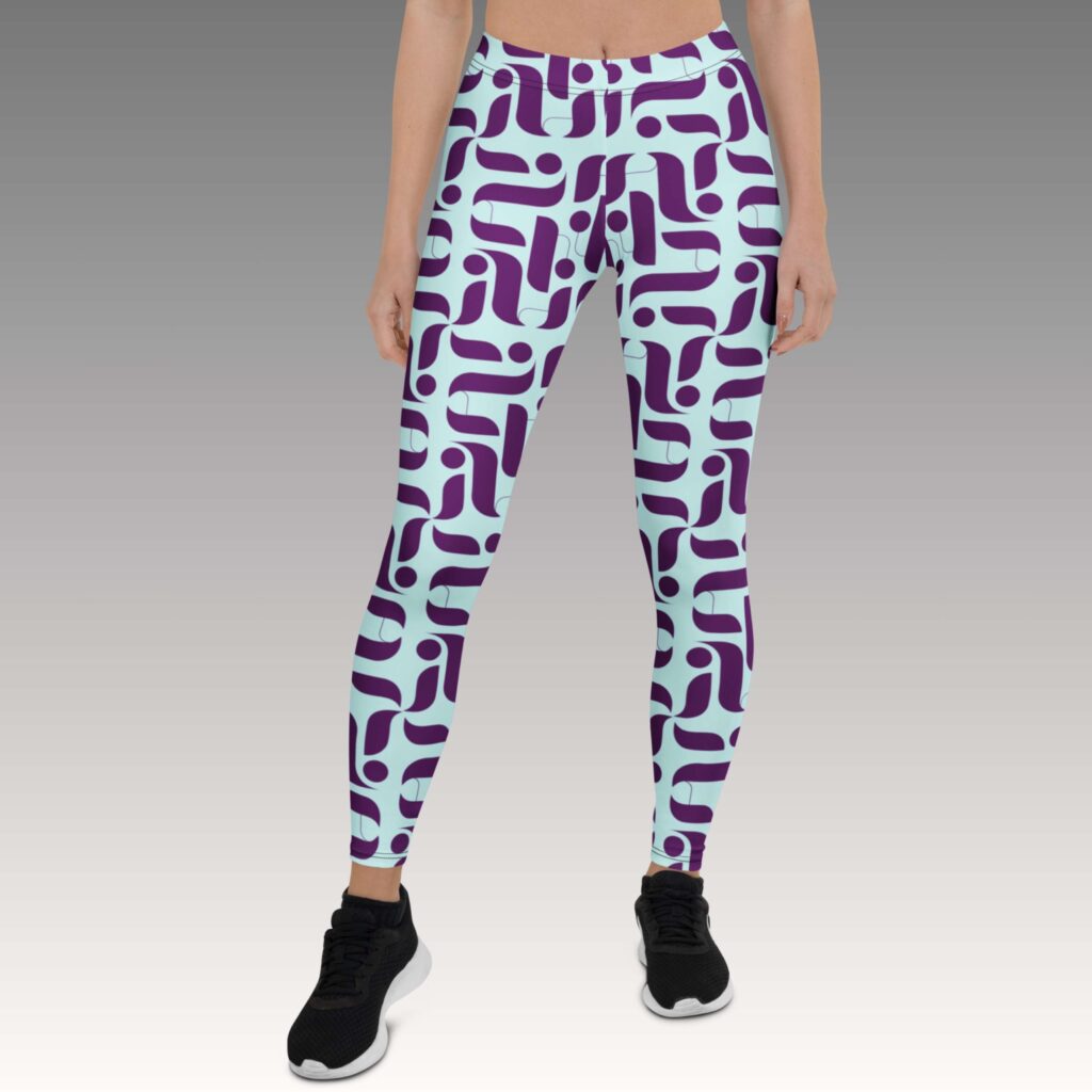 LEGGINS LETRAS AZUL