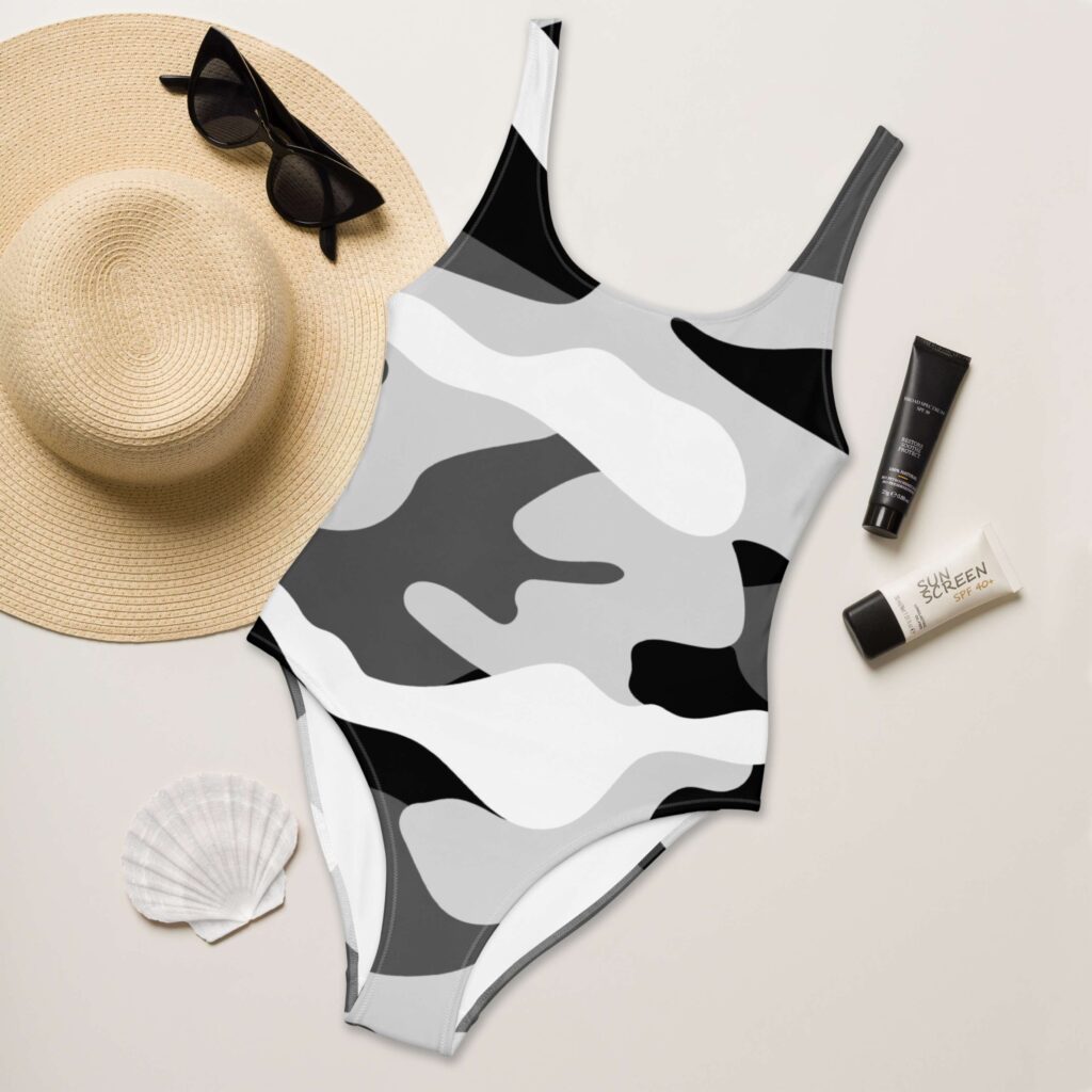 BAÑADOR GRIS/BLANCO