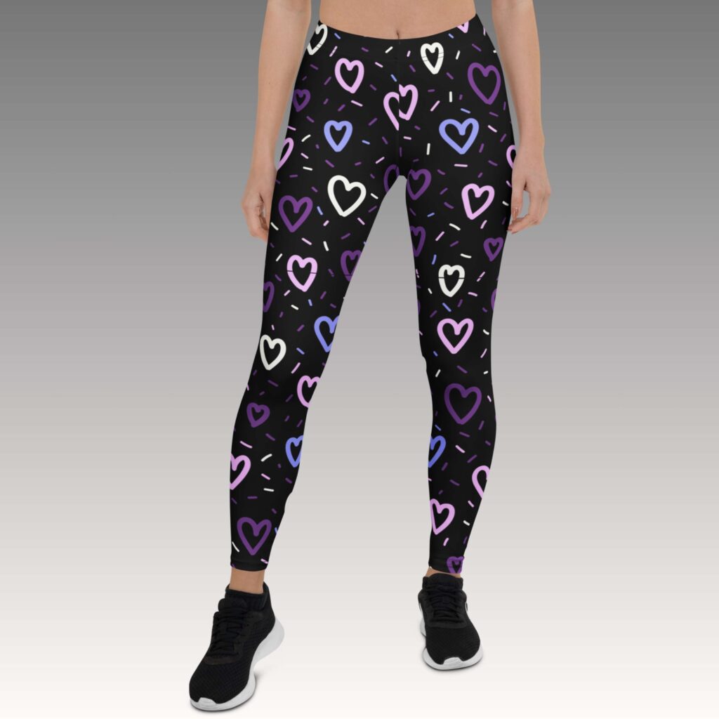 LEGGINS CUORES LILA