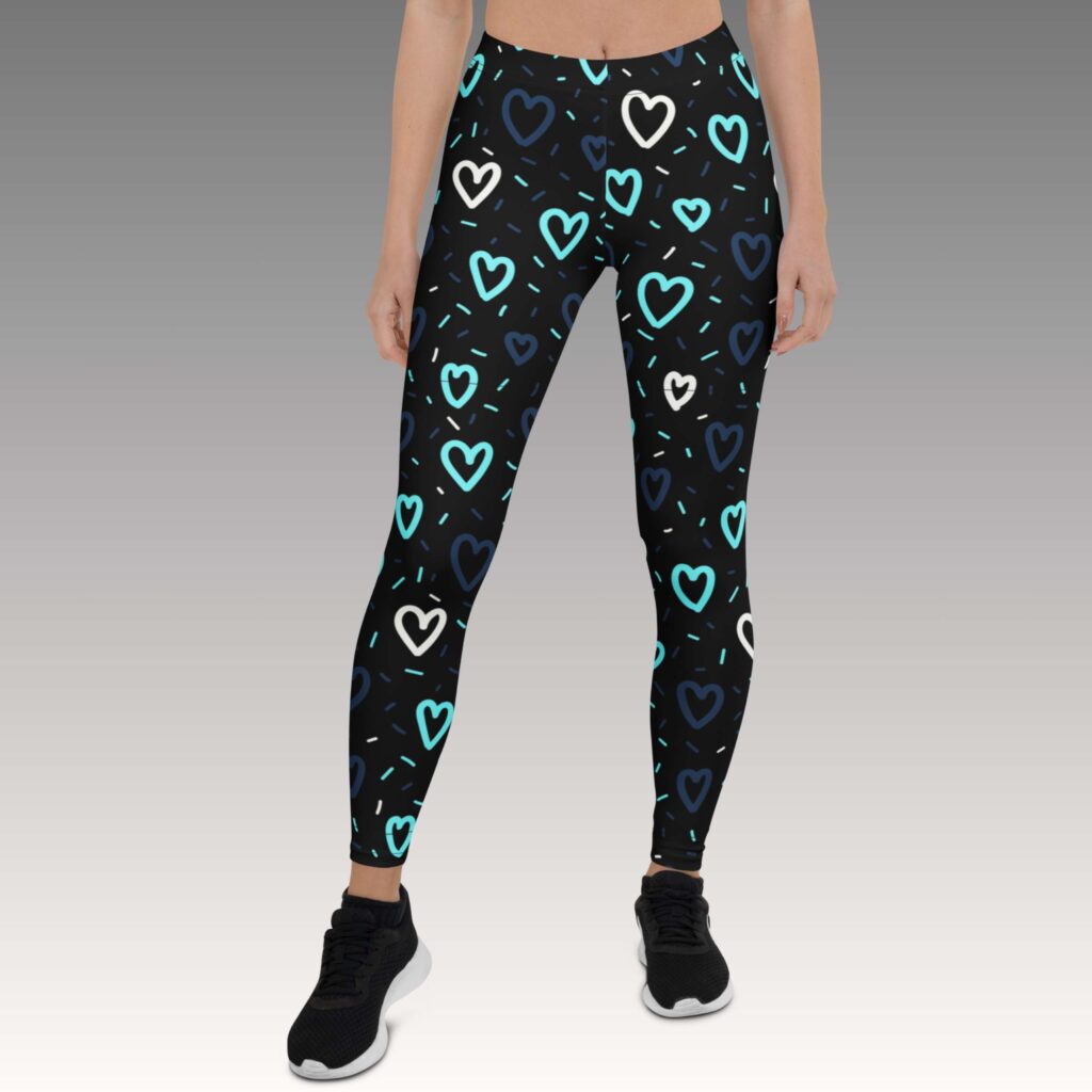 LEGGINS CUORES AZUL
