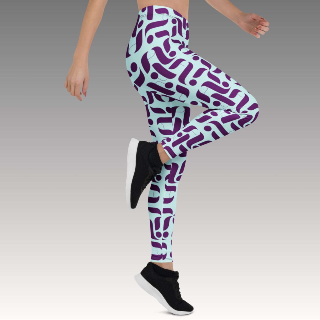 LEGGINS LETRAS AZUL - Imagen 2