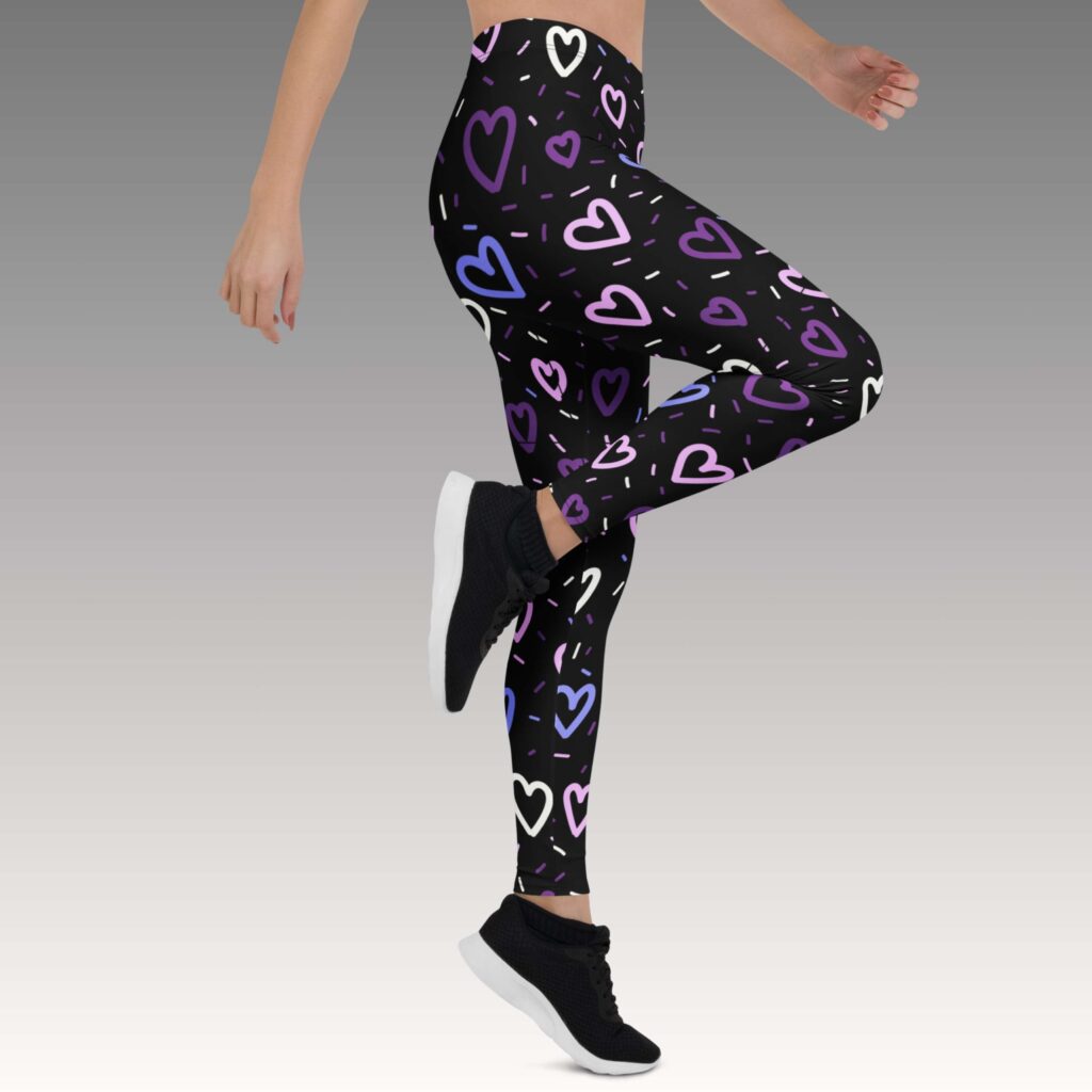 LEGGINS CUORES LILA - Imagen 2