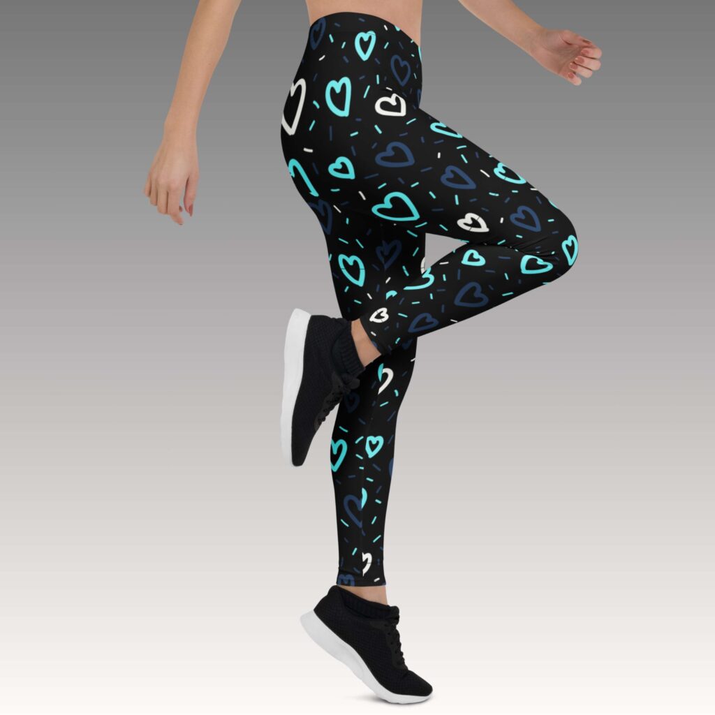 LEGGINS CUORES AZUL - Imagen 2