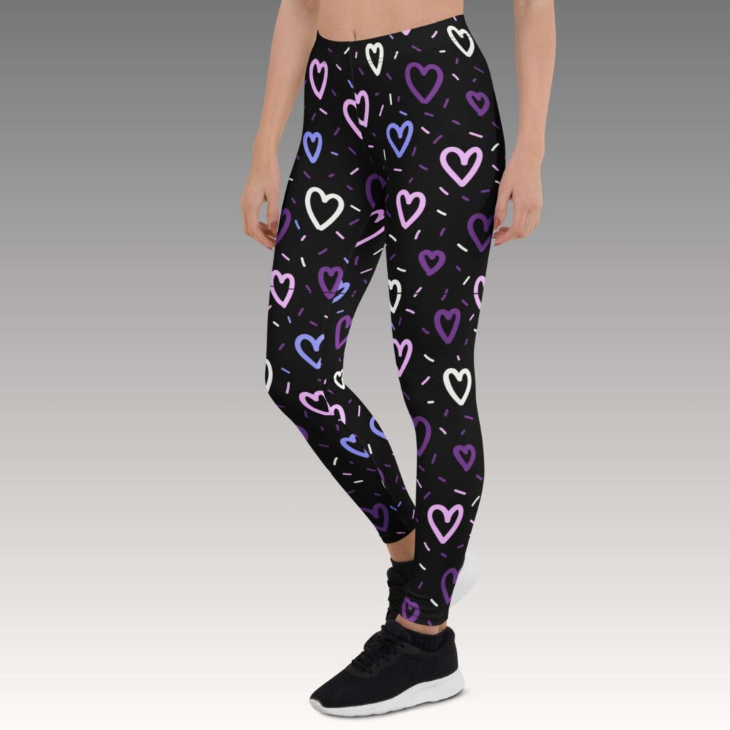 LEGGINS CUORES LILA - Imagen 3