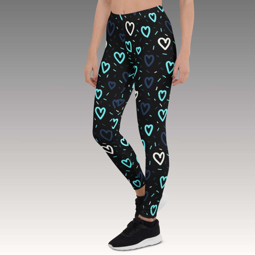 LEGGINS CUORES AZUL - Imagen 3