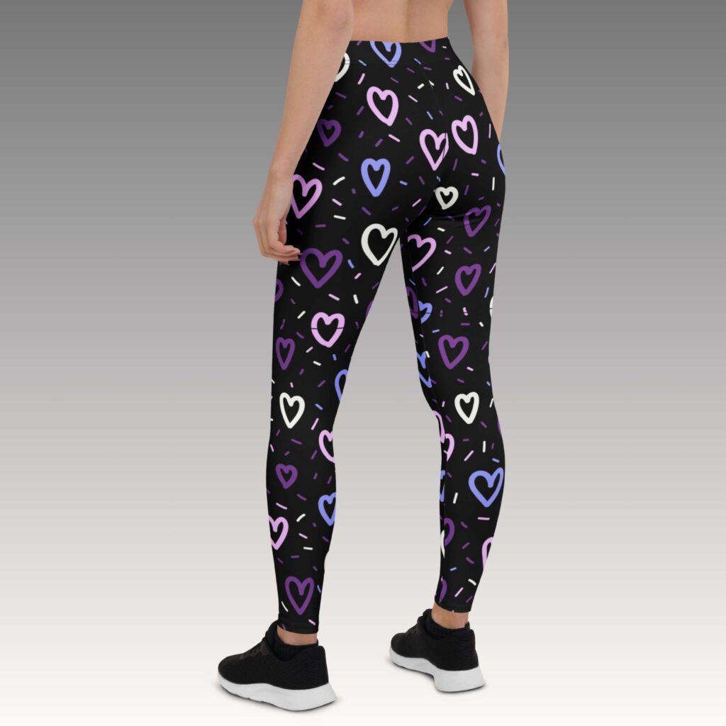 LEGGINS CUORES LILA - Imagen 4