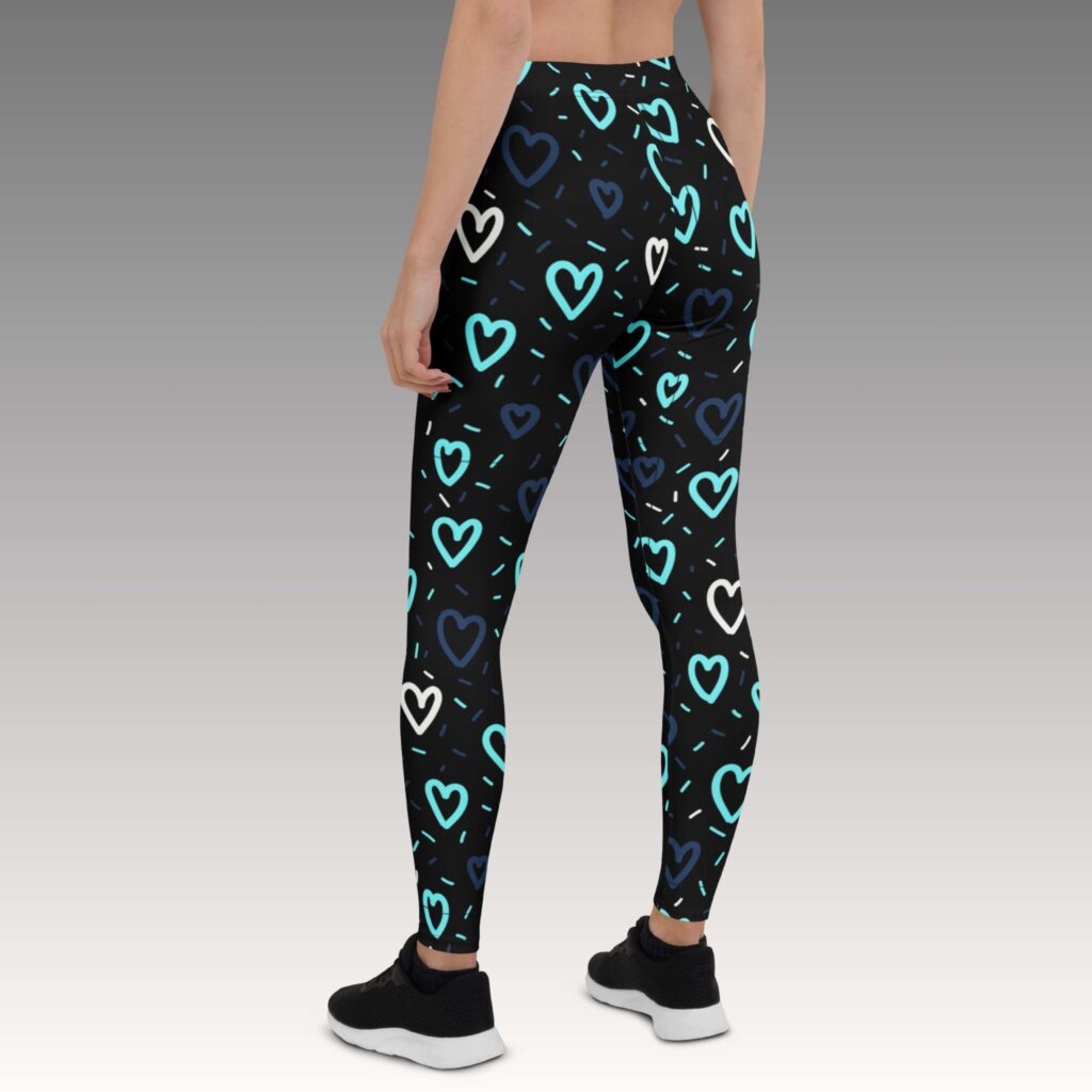 LEGGINS CUORES AZUL - Imagen 4