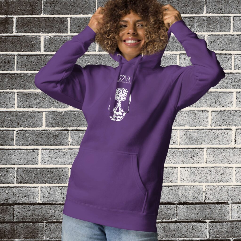 HOODIE CON CAPUCHA SKULL - Imagen 4