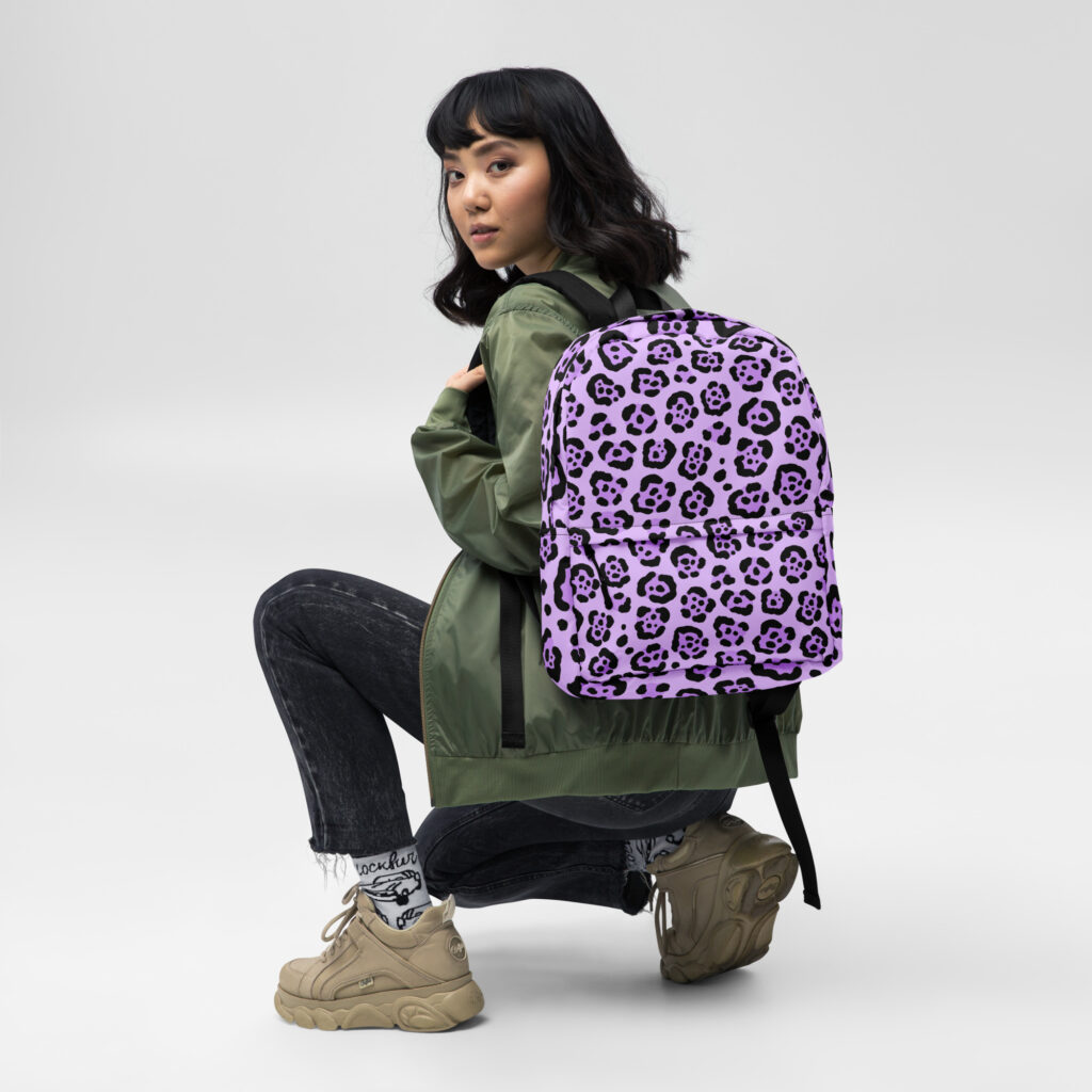MOCHILA ANIMALPRINT LILA - Imagen 3