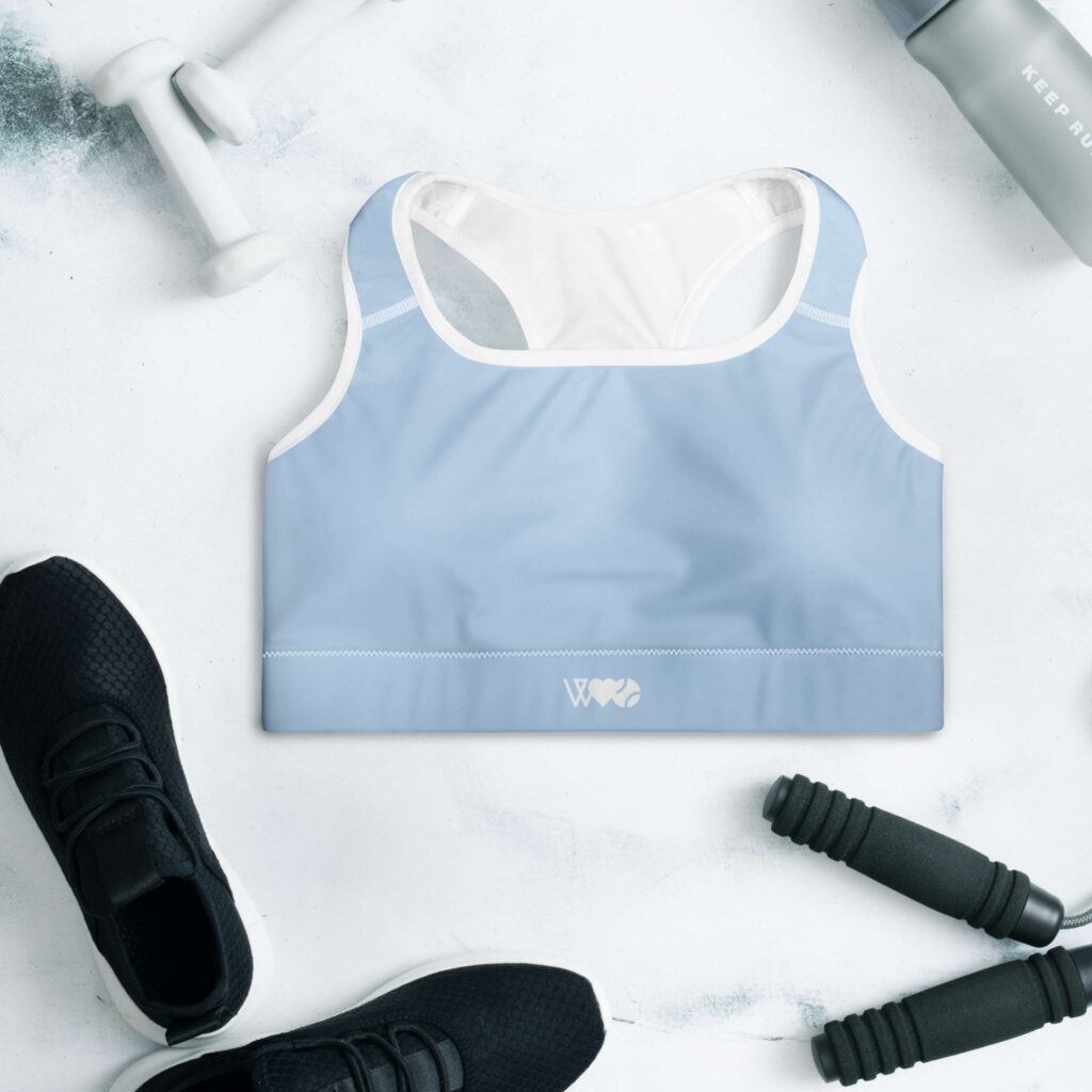 TOP CON RELLENO CELESTE